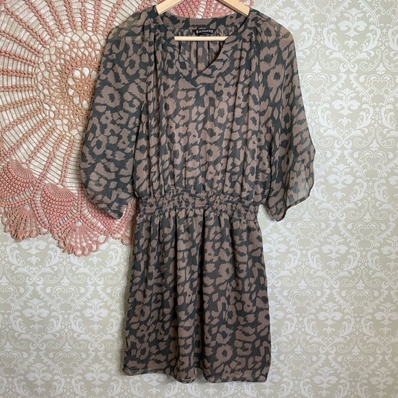 Express Dresses & Skirts - 5/$25 Express Cheetah Print Mini Dress